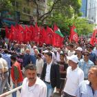 مسيرة ووقفة في تشريعي غزة مع الاسيرة النائب خالدة جرار