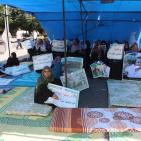 اعتصام أهالي شهداء غزة امام مجلس الوزراء للمطالبة بحقوقهم