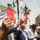 وقفة تضامنية لدعم التوجه لطرد اسرائيل من الفيفا وسط رام الله