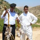 هندسة المتفجرات في الشرطة الفلسطينية تتلف كمية من الألعاب النارية