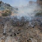 هندسة المتفجرات في الشرطة الفلسطينية تتلف كمية من الألعاب النارية