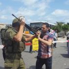 بالصور: حاجز اسرائيلي وسط مدينة غزة