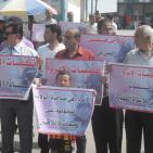 خانيونس: وقفة احتجاجية رفضا لتقليصات وكالة الغوث