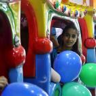 أبناء الشهداء والأسرى يفتتحون مدينة SUBWAY الحديثة للألعاب بمدينة غزة