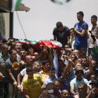 تشييع جثمان الشهيد عبد الله غنيمات في بلدة كفر مالك