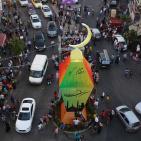 انارة فانوس شهر رمضان إحتفالا باستقبال الشهر الفضيل في رام الله