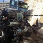 اصابتان في حادث سير  جنوب جنين