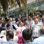 وقفة احتجاجية ضد الغلاء وارتفاع الأسعار في نابلس