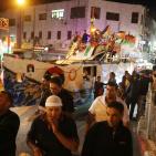 مجسم لسفينة أسطول الحرية يجوب شوارع رام الله