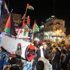 مجسم لسفينة أسطول الحرية يجوب شوارع رام الله