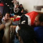 تشييع  جثمان الشهيد  محمد الكسبة “17 عاما” مخيم قلنديا شمال القدس.