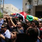 تشييع  جثمان الشهيد  محمد الكسبة “17 عاما” مخيم قلنديا شمال القدس.