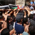 تششيع جثمان الشهيد  محمد عطا لافي 19 عام في مخيم قلنديا