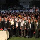 العرس الجماعي لـ240 عريس وعروس الذي نُظم في بلدة عقربا جنوب شرق نابلس