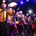 العرس الجماعي لـ240 عريس وعروس الذي نُظم في بلدة عقربا جنوب شرق نابلس