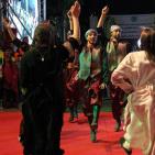 العرس الجماعي لـ240 عريس وعروس الذي نُظم في بلدة عقربا جنوب شرق نابلس