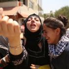 تشييع جثمان الشهيد الفتى ليث الخالدي في مخيم الجلزون