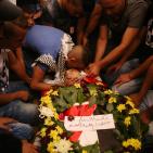 تشييع جثمان الشهيد الفتى ليث الخالدي في مخيم الجلزون