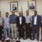 إدارة نادي قلقيلية الأهلي في ضيافة المحافظ رواجبة