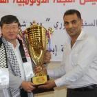 بحضور السفير الكوري اللواء الرجوب يتوج أبطال فلسطين للتايكواندو