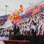 تحت رعاية الرئيس محمود عباس.. جامعة فلسطين بغزة تحتفل بتخريج 1300 طالب