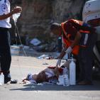 بالصور : عملية الدهس المزعومة شرق رام الله