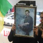 وقفة تضامنية مع الأسير المضرب محمد علان وسط الخليل