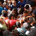 تشييع جثمان الشهيد أنس طه في بلدة قطنة