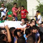 تشييع جثمان الشهيد أنس طه في بلدة قطنة