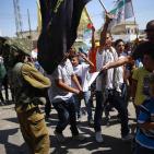 وقفة تضامنية مع الاسير محمد علان في حواره قرب نابلس