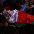 تشييع جثمان الشهيد رفيق التاج في طوباس