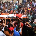 تشييع جثمان الشهيد ابو عمشة في كفر راعي بجنين