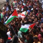 تشييع جثمان الشهيد ابو عمشة في كفر راعي بجنين