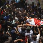 تشييع جثمان الشهيد ابو عمشة في كفر راعي بجنين