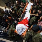 تشييع جثمان الشهيد ابو عمشة في كفر راعي بجنين