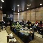 وفد شبكة راية الإعلامية يقدم التهاني لغنام