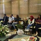 وفد شبكة راية الإعلامية يقدم التهاني لغنام