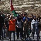 مواجهات في مسيرة النبي صالح الاسبوعية ضد مصادرة الاراضي