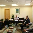 وفد من نقابة الصحفيين وممثلين وسائل اعلام يهنئون الدكتور عبد اللطيف ابو حجلة بمنصب رئاسة جامعة بيرزيت