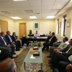 وفد من نقابة الصحفيين وممثلين وسائل اعلام يهنئون الدكتور عبد اللطيف ابو حجلة بمنصب رئاسة جامعة بيرزيت