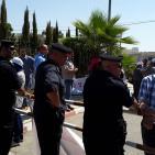 اعتصام  امام مجلس الوزراء لرفض استملاك اراضي واقامة مصنع اسمنت في اراضي طولكرم