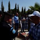 اعتصام  امام مجلس الوزراء لرفض استملاك اراضي واقامة مصنع اسمنت في اراضي طولكرم