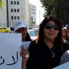 اعتصام  امام مجلس الوزراء لرفض استملاك اراضي واقامة مصنع اسمنت في اراضي طولكرم