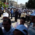 اعتصام  امام مجلس الوزراء لرفض استملاك اراضي واقامة مصنع اسمنت في اراضي طولكرم