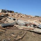 الاحتلال  يشرد  ثلاث اسربهدم مساكن وحظائر لعائلات بدوية شرق رام الله