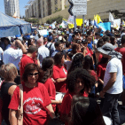 المدارس  الاهليه داخل 48  تتظاهر امام مكتب نتنياهو في القدس الغربية