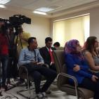 رئيس جامعة بيرزيت يعقد مؤتمرا صحفيا في الجامعة