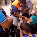 جرحى  مقدسيون بسياط وبنادق الارهابيين الاسرائيليين  في المسجد الاقصى اليوم الاحد 13-9-2015