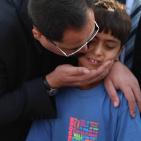 صبري صيدم وزير التربيه  والتعليم  واسرة الوزارة والمديريه يزور ثانوية ترمسعيا  الذي تعرض فيها طالب للضرب المبرح