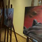 الفنان الفلسطيني مسلم بدارين يقيم معرضه الفني الأول